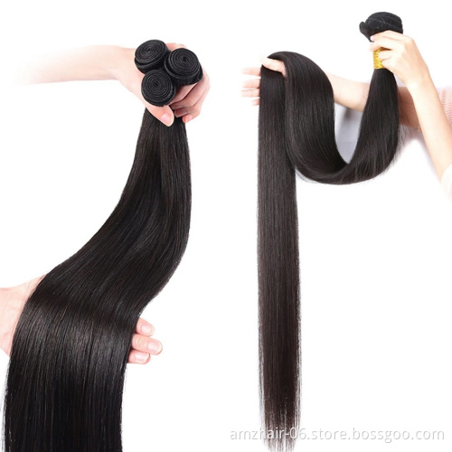 Wholesale Raw Mink Brazilian Virgin Human Hair Weave Bundles Cheap Cuticle Aligned Straight Human Hair Extensions Vendor